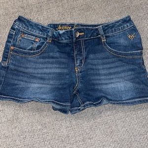 Womens justice Jean shorts size 14 1/2